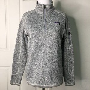 Patagonia Gray 1/2 Zip Better Sweater Pullover Fleece Size XXL/Women Small